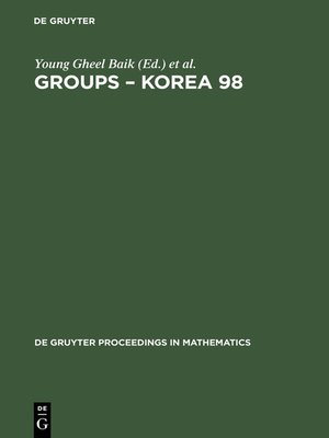 cover image of Groups – Korea 98